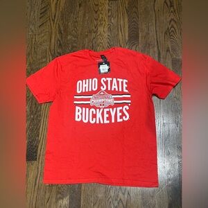 Ohio State Buckeyes 2024 National Champions T-Shirt Breaking T Brand Size L